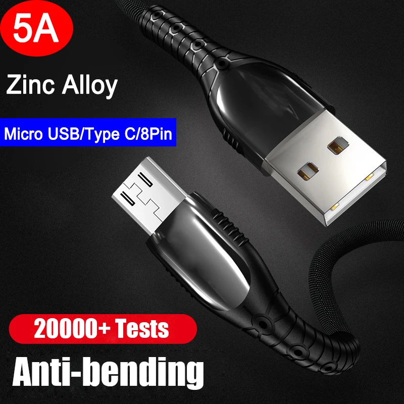 USB C 5A Cable Type C Micro USB Cable Fast Charging Wire for Samsung A51 A70 Huawei P20 Lite P30 Redmi Note 8 Pro USBC Cables
USB C 5A Cable Type C Micro USB Cable Fast Charging Wire for Samsung A51 A70 Huawei P20 Lite P30 Redmi Note 8 Pro USBC Cables
