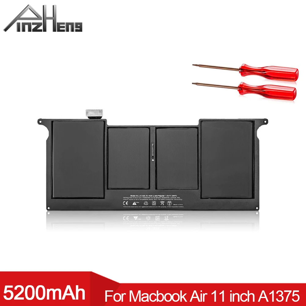 PINZHENG 5200mAh Laptop Battery For Apple A1375 For MacBook Air 11 Inch A1370 (2010 Production) Replacement Battery With Tools
PINZHENG 5200mAh Laptop Battery For Apple A1375 For MacBook Air 11 Inch A1370 (2010 Production) Replacement Battery With Tools