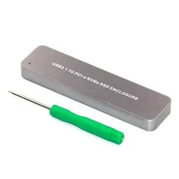 USB3.1 Type-C to Nvme SSD Enclosure M.2 M-Key Solid State Drive Box Case 10Gbps UASP High Speed Portable USB3.1 NVME M.2 Case
USB3.1 Type-C to Nvme SSD Enclosure M.2 M-Key Solid State Drive Box Case 10Gbps UASP High Speed Portable USB3.1 NVME M.2 Case