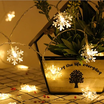 3m 20Leds Snowflake String Lights Decoration for Christmas tree New Year Room Snow Fairy Garland Valentine's day Battery Operat
3m 20Leds Snowflake String Lights Decoration for Christmas tree New Year Room Snow Fairy Garland Valentine's day Battery Operat