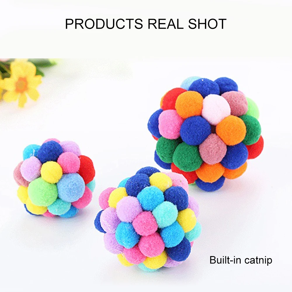 2020 New Pet Interactive Cat Toy Colorful Handmade Bouncy Ball Toy Cat Plush Cat Toy Set Cat Toys Interactive Mimi Pet Supplies
2020 New Pet Interactive Cat Toy Colorful Handmade Bouncy Ball Toy Cat Plush Cat Toy Set Cat Toys Interactive Mimi Pet Supplies