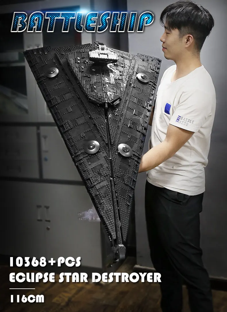 Mould King 21004 Super Star Destroyer Model Eclipse-Class Imperial Star Destroyer Building Block Toy Collection Gift Mould King 21004 Super Star Destroyer Model Eclipse-Class Imperial Star Destroyer Building Block Toy Collection Gift