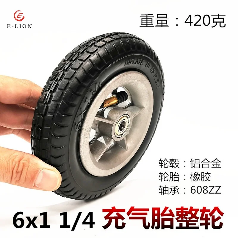 6 Inch 6x1 1/4 Tire Solid / Inflation Wheel for Small Surf Electric Scooter 150mm Tyre Inner Tube Fits Motorcycle A-Folding Bike
6 Inch 6x1 1/4 Tire Solid / Inflation Wheel for Small Surf Electric Scooter 150mm Tyre Inner Tube Fits Motorcycle A-Folding Bike