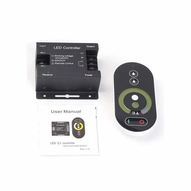 A23-- Rf Touch Remote Color temperature Controller DC 12-24v 5 Key Touch Pannel RF Wireless Remote Control
A23-- Rf Touch Remote Color temperature Controller DC 12-24v 5 Key Touch Pannel RF Wireless Remote Control