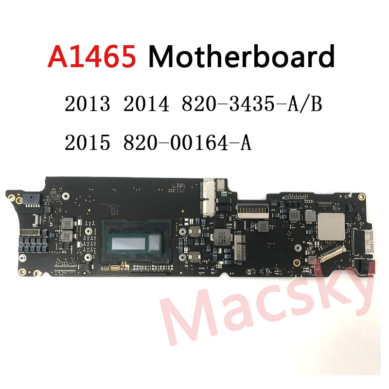 Tested A1465 logic Board for MacBook Air 11" A1465 Motherboard i5 1.3/1.4GHz 4G RAM 1.7GHz 8G 820-3435-A 820-00164-A 2013-2015
Tested A1465 logic Board for MacBook Air 11" A1465 Motherboard i5 1.3/1.4GHz 4G RAM 1.7GHz 8G 820-3435-A 820-00164-A 2013-2015