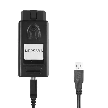 MPPS V16 ECU Chip Tuning Tool For EDC15 EDC16 EDC17 Checksum SMPS MPPS 16 CAN Flasher Remap Cable Vehicle Diagnostic Tool