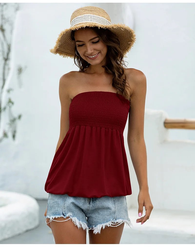 Summer New Womens Casual Sexy Strapless Solid Color Tube top Party Skirt Women Fashion Sleeveless Beach Dresses
Summer New Womens Casual Sexy Strapless Solid Color Tube top Party Skirt Women Fashion Sleeveless Beach Dresses