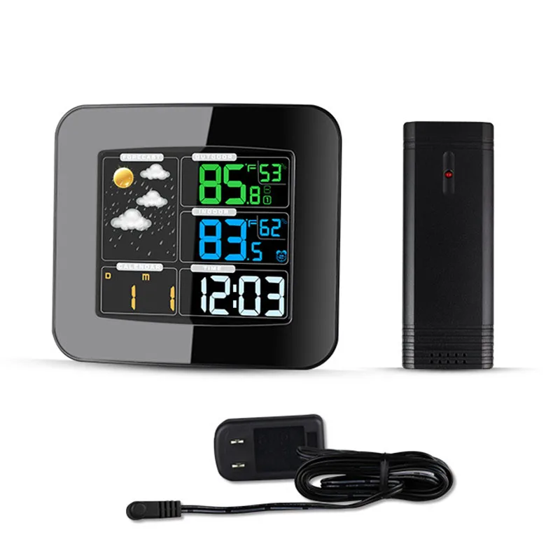 Wireless Forecast Station,Color Weather Station With Temperature And Humidity Monitor, Alarm Clock For Home Decoratio
Wireless Forecast Station,Color Weather Station With Temperature And Humidity Monitor, Alarm Clock For Home Decoratio