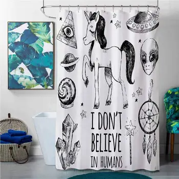 Shower Curtains for Bathroom Clear Unicorn,Mysticism Occult Featured Set with Pyramids Aliens Dream-Catcher Grunge Print
Shower Curtains for Bathroom Clear Unicorn,Mysticism Occult Featured Set with Pyramids Aliens Dream-Catcher Grunge Print