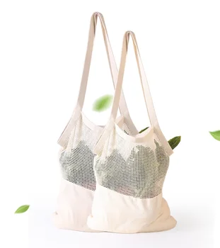 Reusable Pure Cotton Shopping Bag Fruit Vegetable Eco Grocery Bag Portable Cotton Mesh Net Bags WB1129
Reusable Pure Cotton Shopping Bag Fruit Vegetable Eco Grocery Bag Portable Cotton Mesh Net Bags WB1129