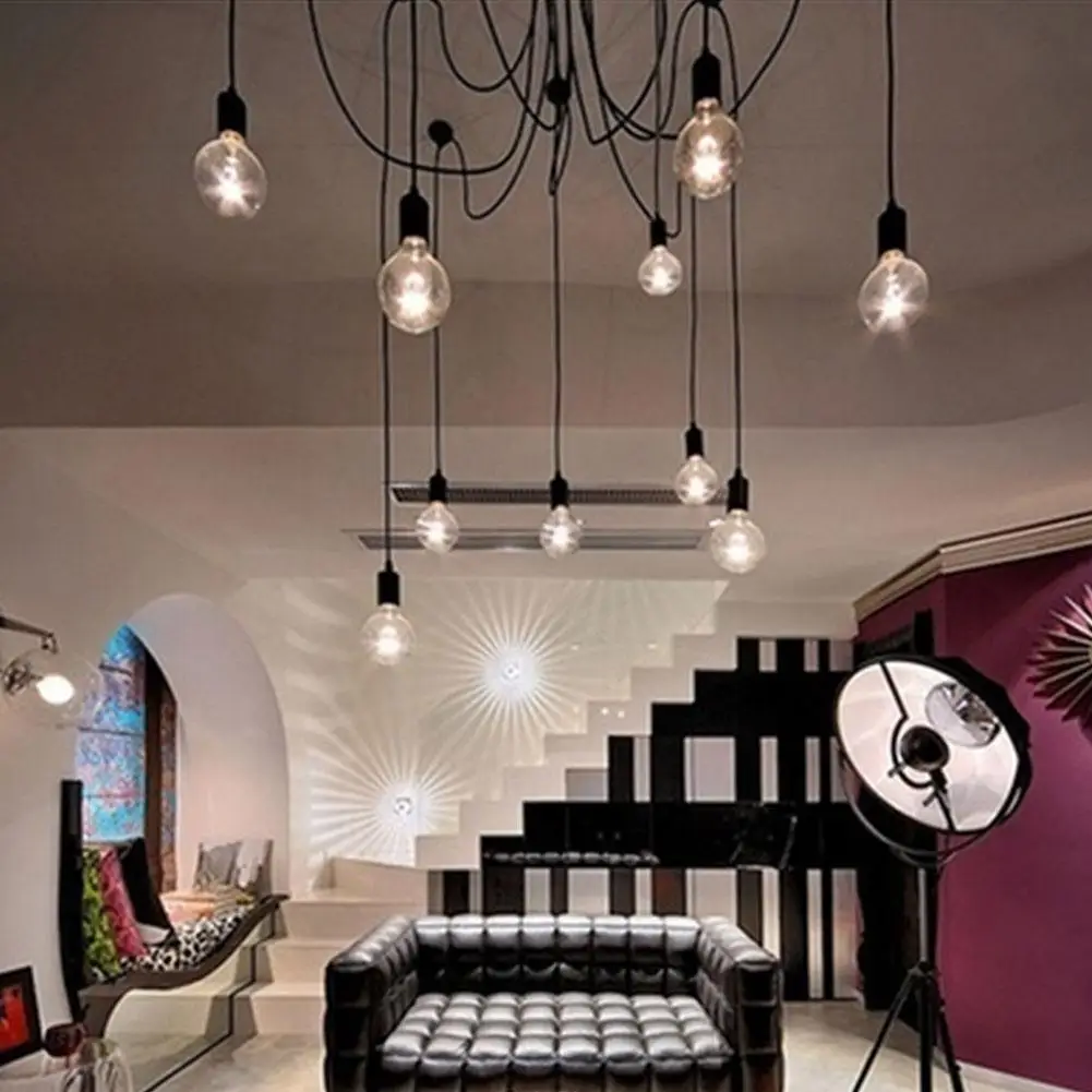 8 Lamps Retro Ceiling Lamp Light Chandelier Vintage Loft Antique Adjustable 
8 Lamps Retro Ceiling Lamp Light Chandelier Vintage Loft Antique Adjustable