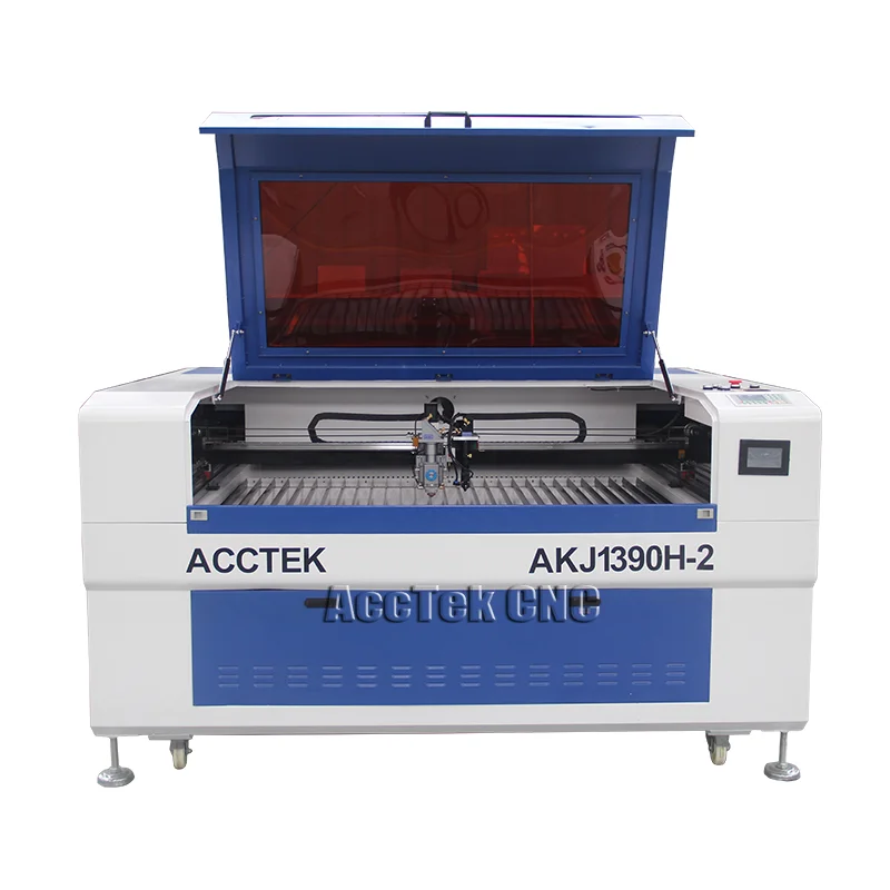 AccTek CNC CO2 лазерный резак для резки металла и неметалла Двойные головки |