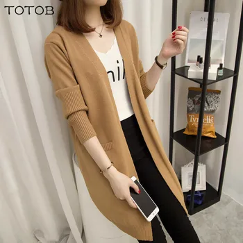 Korean Knitted Long Cardigan Womens Cardigan Long Sleeve Female Cardigans 2019 Autumn Women Fashion Winter Sweater Pull Femme
Korean Knitted Long Cardigan Womens Cardigan Long Sleeve Female Cardigans 2019 Autumn Women Fashion Winter Sweater Pull Femme