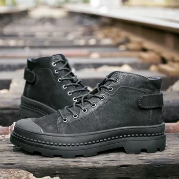 Sneakers Men Casual Shoes Genuine Leather High-Top shoes mens Designer solid Classic Fashion Male Lace up Flats black
Sneakers Men Casual Shoes Genuine Leather High-Top shoes mens Designer solid Classic Fashion Male Lace up Flats black