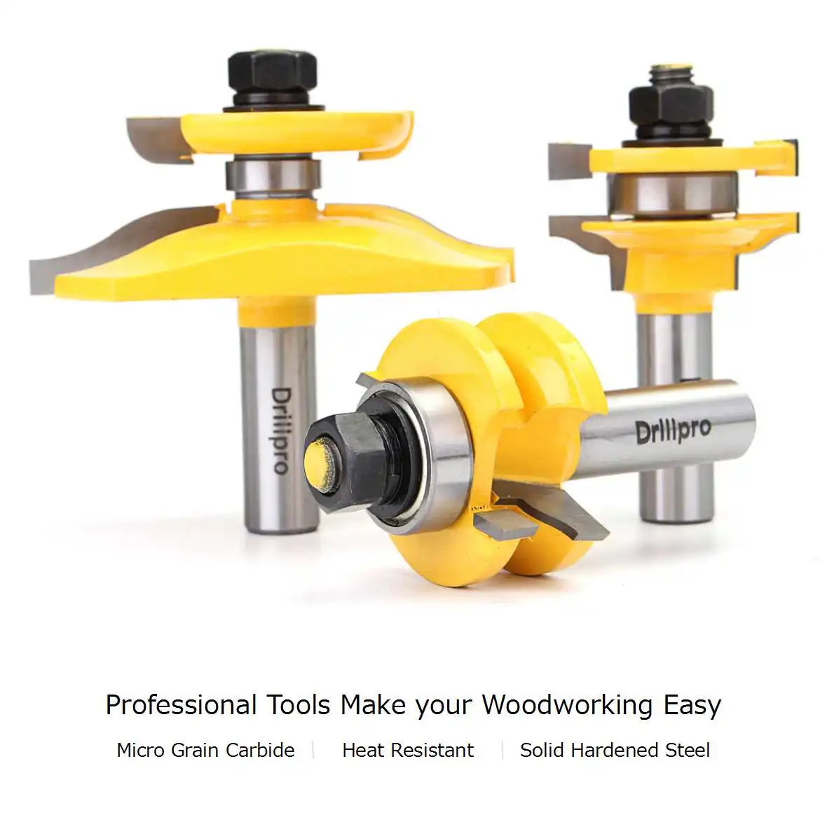 3 Bit Ogee Woodworking Cutter Woodworking Router Bits 3Pcs 1/2'' Shank Raised Panel Cabinet Door Router Bit Set
3 Bit Ogee Woodworking Cutter Woodworking Router Bits 3Pcs 1/2'' Shank Raised Panel Cabinet Door Router Bit Set