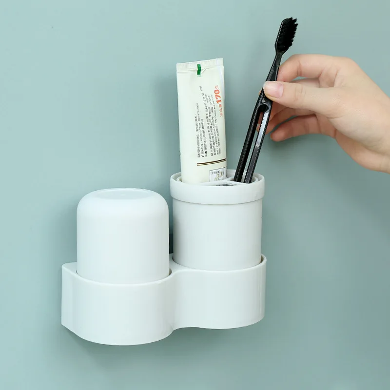 Hole-Punched Wall Hangers Toothbrush Holder Tumbler Washing Set Dormitory Single Toothbrush Storage Shelf ya bei jia ya gao jia
Hole-Punched Wall Hangers Toothbrush Holder Tumbler Washing Set Dormitory Single Toothbrush Storage Shelf ya bei jia ya gao jia