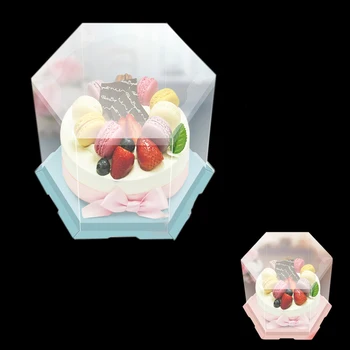 Hexagon Round Fully Transparent Cake Box Clear Party Packing Wedding Birthday Exhibition Toy Doll Gift Pastry Lovely Baked Goods
Hexagon Round Fully Transparent Cake Box Clear Party Packing Wedding Birthday Exhibition Toy Doll Gift Pastry Lovely Baked Goods