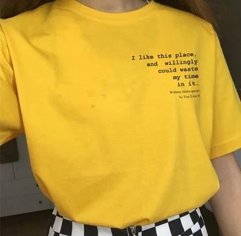 sunfiz HJN I Like This Place, and Willingly Could Waste My Time in It Housewarming Gift T Shirt William Shakespeare Tops
sunfiz HJN I Like This Place, and Willingly Could Waste My Time in It Housewarming Gift T Shirt William Shakespeare Tops