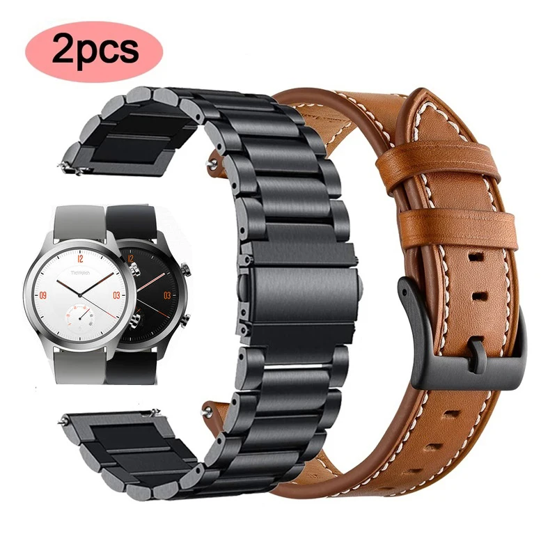 Watch Strap For Ticwatch C2 Black Onyx/Platinum Genuine Leather Band Steel Bracelet Watchband Replacement Accessories ремешок
Watch Strap For Ticwatch C2 Black Onyx/Platinum Genuine Leather Band Steel Bracelet Watchband Replacement Accessories ремешок
