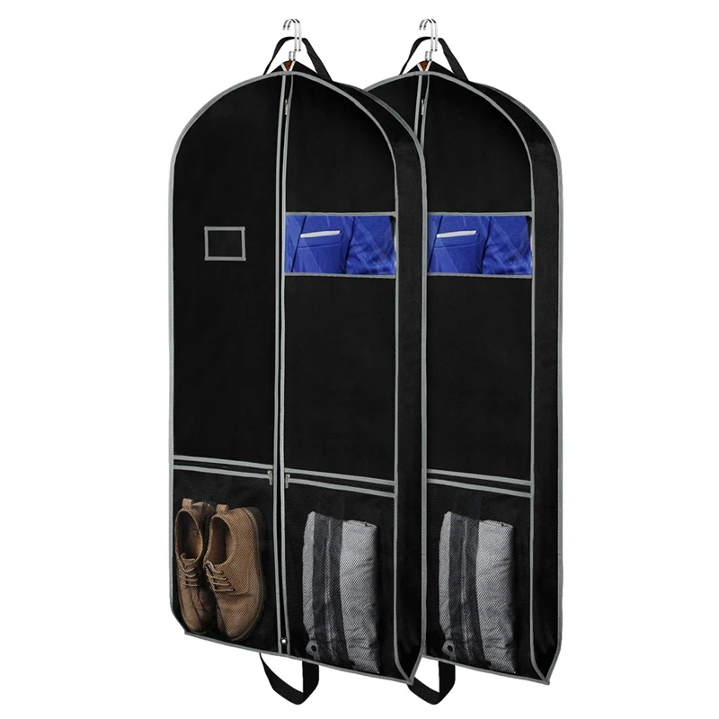 Suitcase Suit Bag Travel-Friendly 54-Inch Breathable Garment Cover with Transparent Window and ID Card Holder for Outfits, Dress
Suitcase Suit Bag Travel-Friendly 54-Inch Breathable Garment Cover with Transparent Window and ID Card Holder for Outfits, Dress