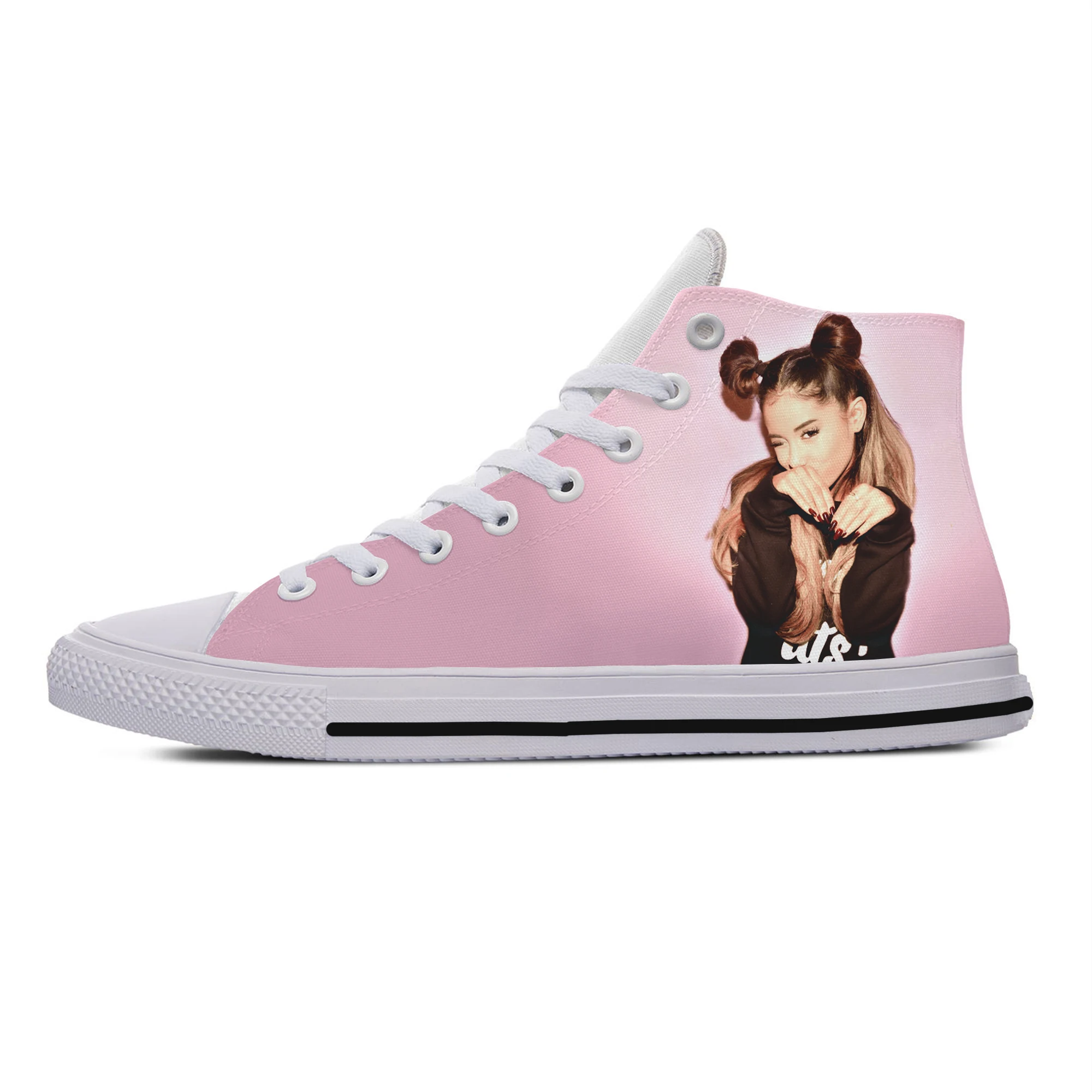 Высокие кроссовки Ariana Grande для мужчин и женщин модная повседневная обувь с