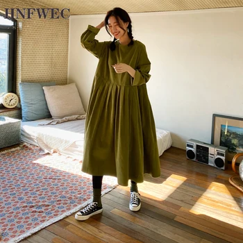 Fashion Women Dress 2020 Spring New Corduroy Ladies Dress Long Sleeve Casual Solid Color Round Collar Women Clothing V739
Fashion Women Dress 2020 Spring New Corduroy Ladies Dress Long Sleeve Casual Solid Color Round Collar Women Clothing V739