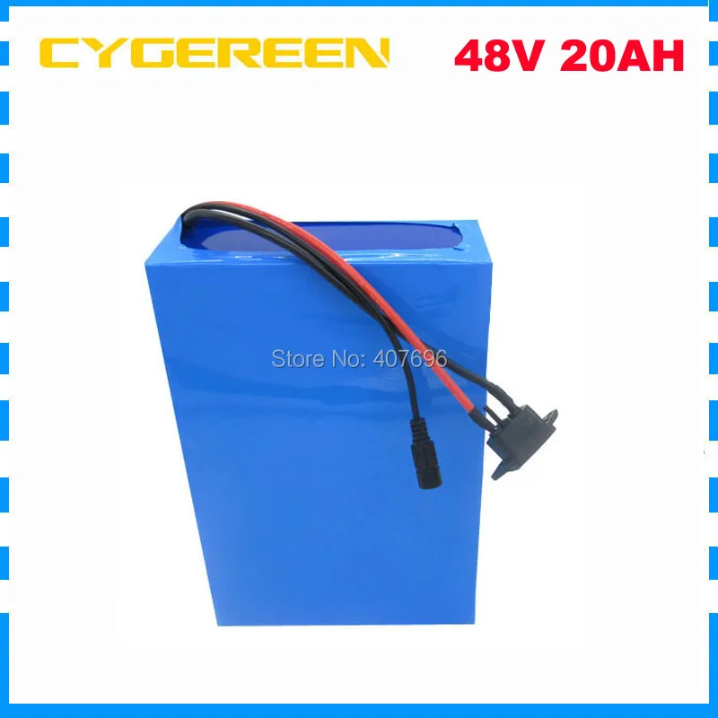 Excellent Free customs duty 48V 1000W lithium battery 48V 20AH ebike battery 48 V 20AH electric bike battery with 30A BMS 54.6V 2A Charger 3