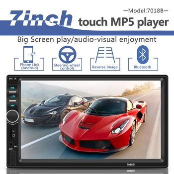2 Din Autoradio Car Audio 7" Multimedia Player Bluetooth FM LED Touch Screen Video MP5 Player Car Stereo USB TF AUX Auto Radio
2 Din Autoradio Car Audio 7" Multimedia Player Bluetooth FM LED Touch Screen Video MP5 Player Car Stereo USB TF AUX Auto Radio
