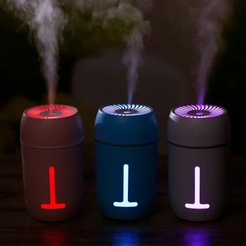 T Humidifier 280ML Ultrasonic USB Aroma Essential Oil Diffuser Romantic Color Night Lamp Mist Maker Humidificador Portable Home
T Humidifier 280ML Ultrasonic USB Aroma Essential Oil Diffuser Romantic Color Night Lamp Mist Maker Humidificador Portable Home