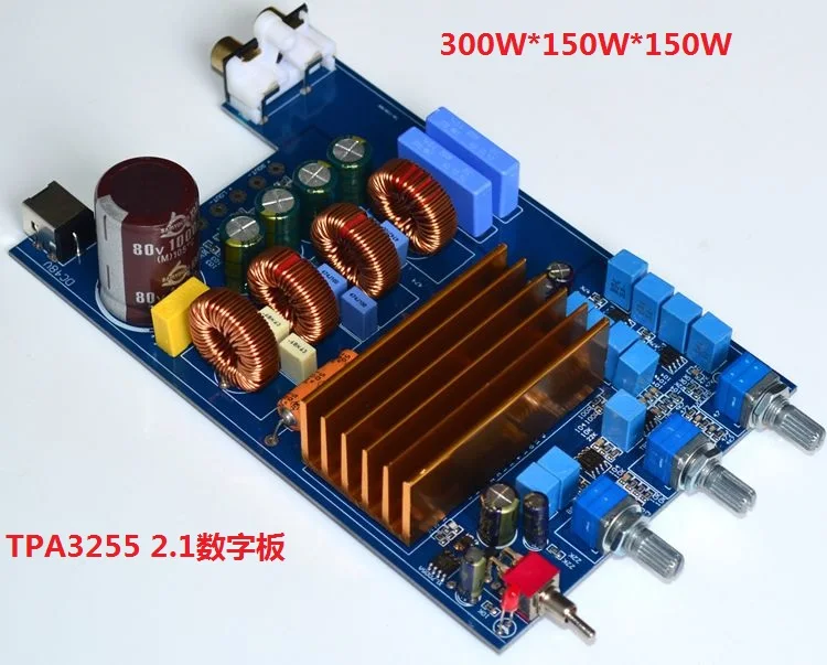 Tpa3255 высокомощный цифровой усилитель мощности класса D Fever Hifi 2.1 плата 300 Вт + 150 Вт + 150 Вт
Tpa3255 высокомощный цифровой усилитель мощности класса D Fever Hifi 2.1 плата 300 Вт + 150 Вт + 150 Вт