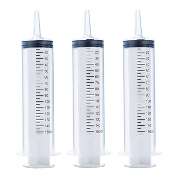 3 Pack 150Ml Syringes, Large Plastic Garden Syringe for Scientific Labs, Watering, Refilling
3 Pack 150Ml Syringes, Large Plastic Garden Syringe for Scientific Labs, Watering, Refilling