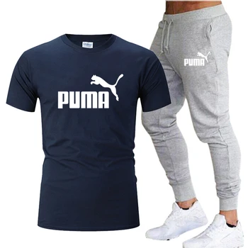 New men's fashion two-piece T-shirt + casual pants suit men's summer new printed T-shirt high-quality short-sleeved sportswear s 
New men's fashion two-piece T-shirt + casual pants suit men's summer new printed T-shirt high-quality short-sleeved sportswear s