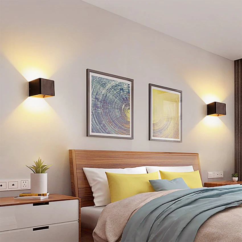Фото Внутренняя настенная лампа 6 Вт светодиодный домашний декор спальня гостиная