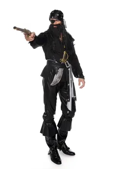 7pcs Halloween Pirate Captain Costume One-eyed Pirate Party Performance Costume Navigator Performance Uniform with Headscarf
7pcs Halloween Pirate Captain Costume One-eyed Pirate Party Performance Costume Navigator Performance Uniform with Headscarf