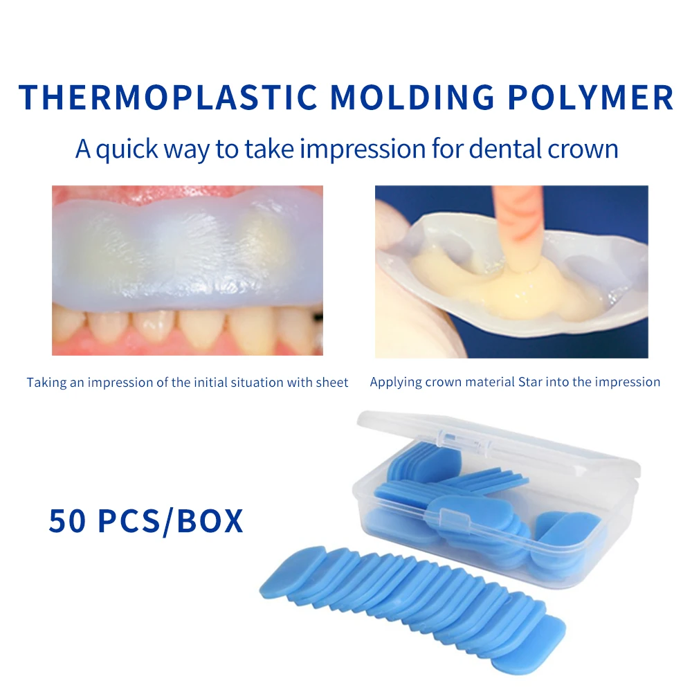 Dental Quick Impressions For Fabricating Temporaries Temp Crown LuxaForm Thermoplastic Molding Polymer Sheet Malleable dmg Tools
Dental Quick Impressions For Fabricating Temporaries Temp Crown LuxaForm Thermoplastic Molding Polymer Sheet Malleable dmg Tools