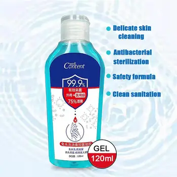 120ml Portable Waterless Alcohol Gel Anti-Bacteria No Clean Skin Hand Cleaning Gel Leakproof Moisturizing Safe Hand Cleaner Gel 
120ml Portable Waterless Alcohol Gel Anti-Bacteria No Clean Skin Hand Cleaning Gel Leakproof Moisturizing Safe Hand Cleaner Gel