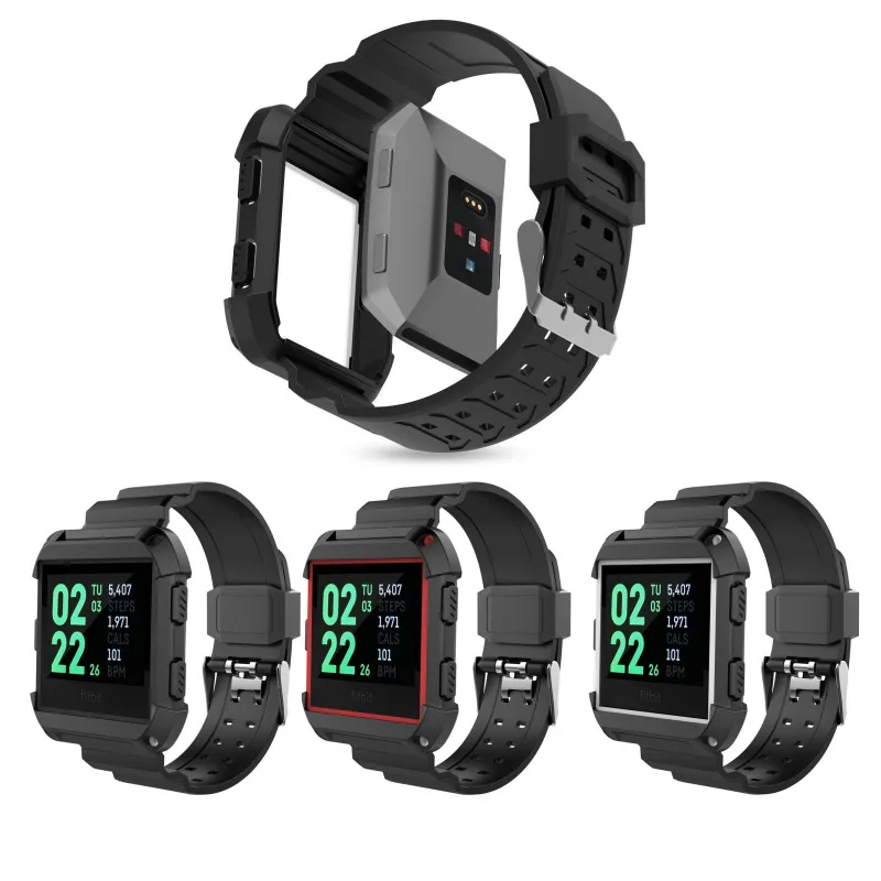 Silicone Sport Watch Band Strap for Fitbit Ionic Smart Watchband with Protective Case Replacement Bracelet Wristband
Silicone Sport Watch Band Strap for Fitbit Ionic Smart Watchband with Protective Case Replacement Bracelet Wristband