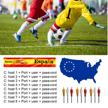 Newest Most Stable Cccam Espa A For Europe Spain Satellite TV Receiver 4/8/10lines WIFI Full HD DVB-S2 Decoder Cccams Sever HD
Newest Most Stable Cccam Espa A For Europe Spain Satellite TV Receiver 4/8/10lines WIFI Full HD DVB-S2 Decoder Cccams Sever HD
