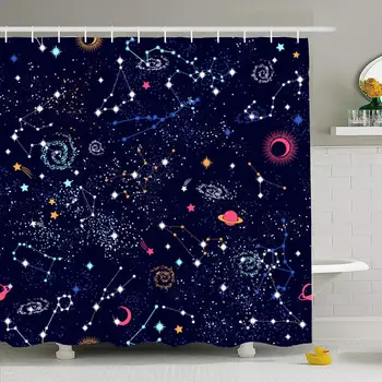 Shower Curtain Set with Hooks 72x72 Stellar Space Backdrop Galaxy Constellation Pattern Yoga Print Nature Be Flat Cosmos
Shower Curtain Set with Hooks 72x72 Stellar Space Backdrop Galaxy Constellation Pattern Yoga Print Nature Be Flat Cosmos