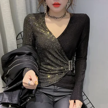 Plus Size 2020 Spring New Fashion V-neck Long-Sleeve T-shirt Women's Belt Waist Elegant Slim-Fit Shirt Irregular Top Ladies Tops
Plus Size 2020 Spring New Fashion V-neck Long-Sleeve T-shirt Women's Belt Waist Elegant Slim-Fit Shirt Irregular Top Ladies Tops