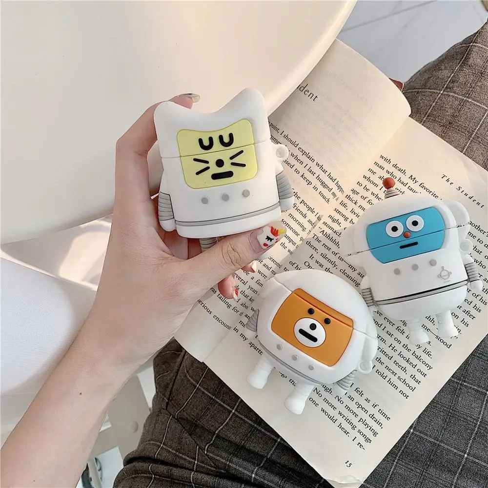 cute 3D cartoon Anti-fall MOMO astronaut Silicone Earphone Case For Apple new AirPods 1/2 Wireless bluetooth Headset cover 
cute 3D cartoon Anti-fall MOMO astronaut Silicone Earphone Case For Apple new AirPods 1/2 Wireless bluetooth Headset cover