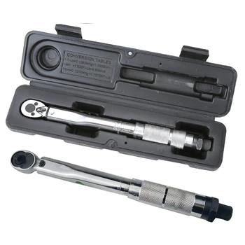 1/4 Torque Wrench Square Drive 5-25NM Two-way Precise Ratchet Wrench Repair Spanner Key Hand Tools Spanner Torque Meter Preset