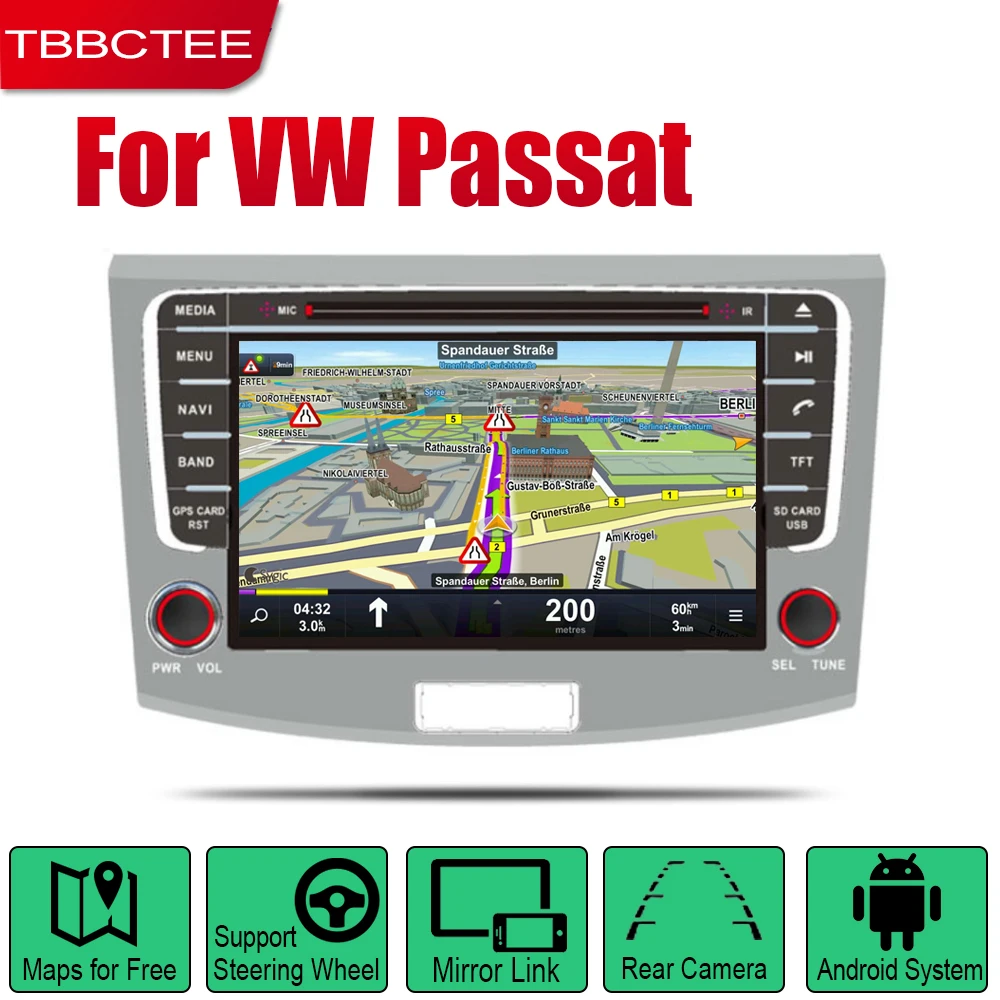 TBBCTEE Auto DVD Player GPS Navigation For Volkswagen VW Passat B6 B7 CC Magotan 2011~2015 Car Android Multimedia System Screen
TBBCTEE Auto DVD Player GPS Navigation For Volkswagen VW Passat B6 B7 CC Magotan 2011~2015 Car Android Multimedia System Screen