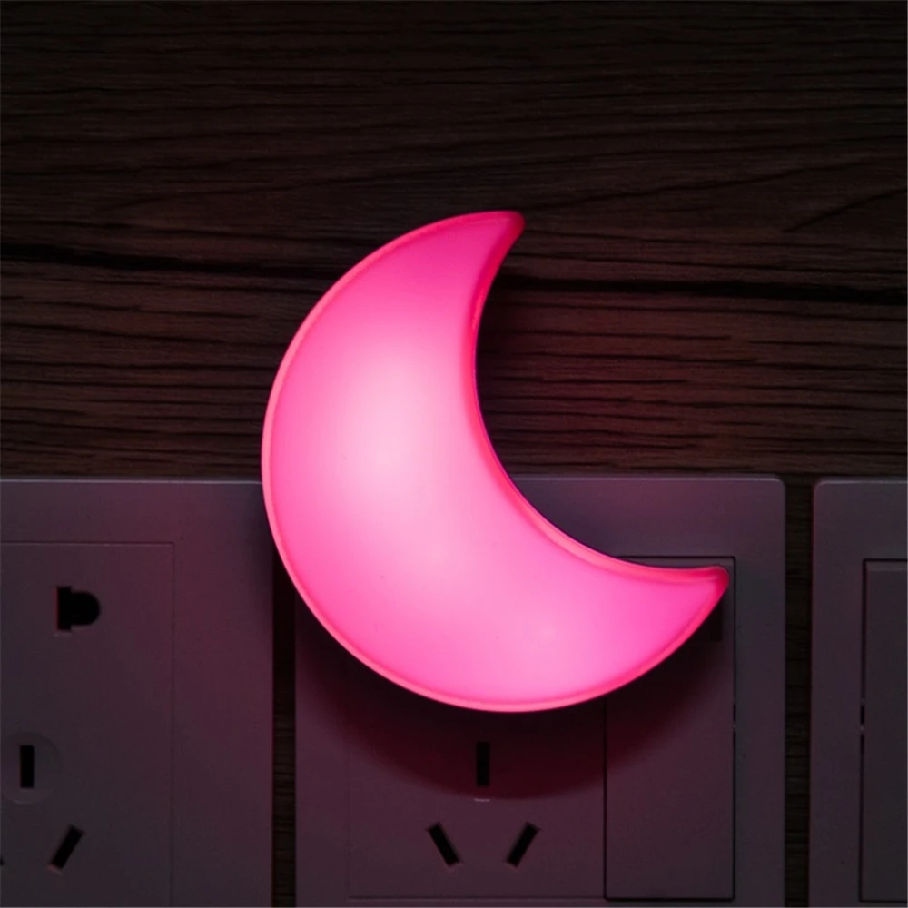 Cute Mini Cute Star Moon LED Night Light AC110-220V Pulg-in Socket Bedside Wall Lamp Light Sensor Control kids Night Lamp lights
Cute Mini Cute Star Moon LED Night Light AC110-220V Pulg-in Socket Bedside Wall Lamp Light Sensor Control kids Night Lamp lights