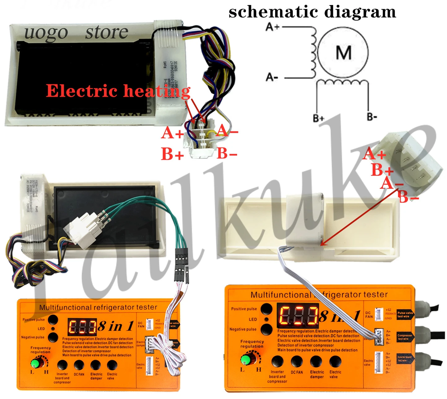 10 in1 Refrigerator compressor inverter board tester, pulse solenoid