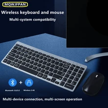 New Bluetooth and 2.4GHz Three-mode Wireless Keyboard and Mouse Combo Rechargeable Keyboard Mouse Set for Mac iPad PC Android
New Bluetooth and 2.4GHz Three-mode Wireless Keyboard and Mouse Combo Rechargeable Keyboard Mouse Set for Mac iPad PC Android