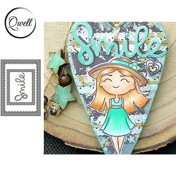 QWELL Words Smile Cutout Nesting Square Metal Cutting Dies Set Paper Cards DIY Scrapbooking Crafts Album Making Template 2020
QWELL Words Smile Cutout Nesting Square Metal Cutting Dies Set Paper Cards DIY Scrapbooking Crafts Album Making Template 2020