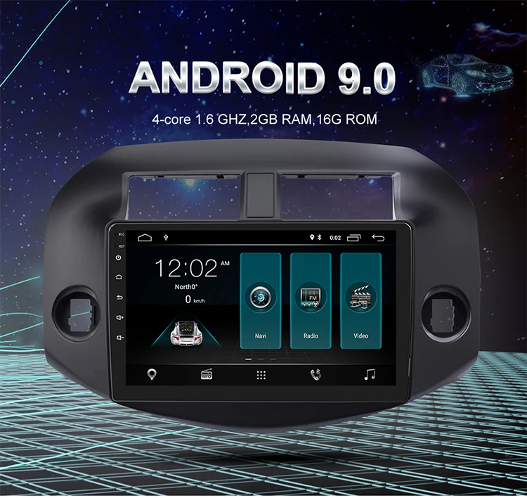 Best EBILAEN Android 9.0 Car Radio Multimedia Player For Toyota RAV4 RAV 4 2007-2010 2Din  Autoradio GPS Navigation Tape Recorder 5