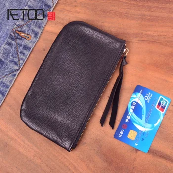 AETOO Small wallet, leather long zippered wallet, leather clutch bag, female ultra-thin zero wallet
AETOO Small wallet, leather long zippered wallet, leather clutch bag, female ultra-thin zero wallet