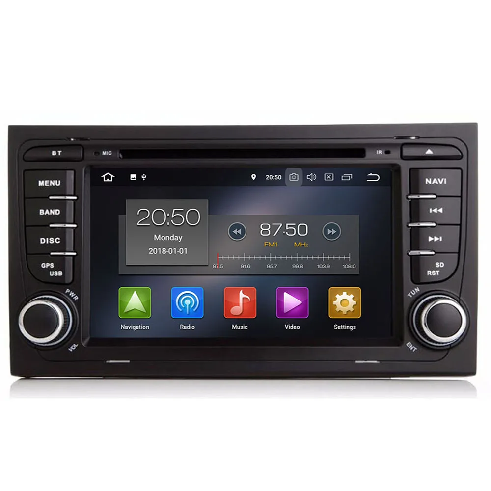 DSP IPS Android 10 4G 64G Автомобильный GPS для Audi A4 B6 B7 S4 RS4 SEAT Exeo dvd плеер радио экран WIFI BT CARPLAY